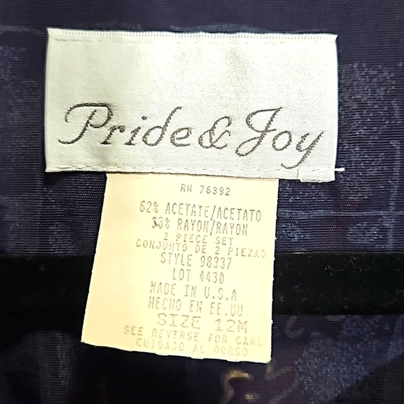 Pride & Joy Vintage Women's Blue Art to Wear Tunic Style Size 12 - Picture 2 of 9